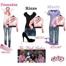 Btw Pink Ladies Grease Pink Ladies Grease Grease Halloween Costumes Pink Lady Costume