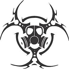 Black And White Rocket League Logo Biohazard Gas Mask Decal Black Biohazard Mask Decal Black Gas Mask Art Art Art Album