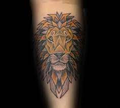 Top 57 Geometric Lion Tattoo Ideas 2021 Inspiration Guide Tattoo Designs Men Geometric Lion Tattoo Lion Tattoo