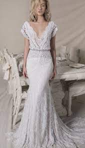 Short Sleeve Lace Bohemian Wedding Dress Boho Wedding Gown Lihi Hod Bridal Lihi Hod 2018 Wedd Vestido De Casamento Vestido De Casamento Noiva Vestido De Noiva