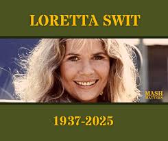 Oh no! 😪 we will miss you Loretta aka Hot lips Major Margaret Houlihan