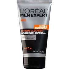 l oreal paris men expert hydra energetic charcoal cream cleanser 5 fl oz walmart com facial cleanser face wash cleanser cleanser for oily skin