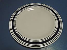 Black And White Striped Dinner Plates Laurie Gates Antilles White Stripe Dinner Plate Plates Dinner Plates Dinnerware Patterns