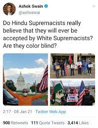 Anshul Saxena On Twitter Man Named Vincent Xavier Waved Indian Flag In Us Capitol Protest He S Fan Of Shashi Tharoor Fake News Sagarika Ghose Ashok Swain Shared Photo Of Man Waiving