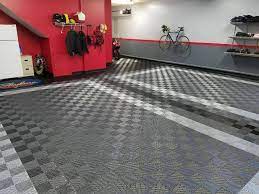 Before And After Truelock Hd Garage Floor Tiles Garage Floor Tiles Tile Floor Garage Floor