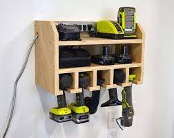 The Original Yard Tool Rack In 2020 Charging Station Shelf Tool Storage Diy Cordless Drill
