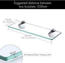 Maybe you would like to learn more about one of these? Kes Tempered Glass Shelf 20 Inch Glass Bathroom Shelf With 8mm Thick Glass Wall Mount Rectangular Polished Finish Bracket Bgs3200 Amazon Co Uk Diy Tools
