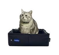 Amazon.com: PetLike Caja de arena de viaje para gatos, caja ...