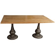 You can easily cut the top into a circle, or keep it square. Metal Pedestal Table Bases 14 For Sale On 1stdibs