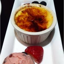 Red Bean Creme Brulee With Red Bean Ice Cream And Fresh Berries At Oishii Restaurant Boston Ma Japanesecuisine Www Bon Sushi Menu Sushi Chef Fresh Berries