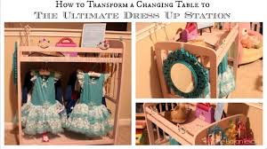 Determine the height and width of the costume station. Changing Table To Diy Dress Up Station Video Tutorial The Bajan Texan