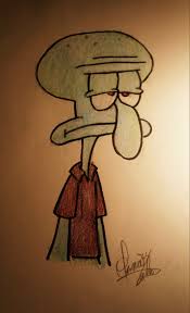 Ard Drawing Squidward Bored Green Annoyed Spongebob Drawings Easy Disney Drawings Drawings