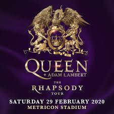 queen adam lambert the rhapsody tour 2020 metricon stadium