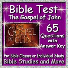 Bible Distance Learning Test On The Gospel Of John 65 Questions And Answers