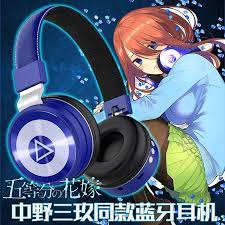 Best match ending newest most bids. Nakano Miku Cosplay Headset Wireless Bluetooth Earphone Go Toubun No Hanayome Costume Anime The Quintessential Quintuplets Gifts Boys Costume Accessories Aliexpress