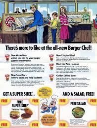 Burger Chef Vintage Menu Vintage Restaurant Burger