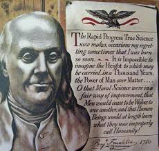 1946 John Atherton Illustrator Ben Franklin Saturday Eve Post Poster