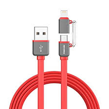 Amazon Com Poweradd Mfi Certified 2 In 1 Charging Cable 3 3ft Lightning Micro Usb Cable Data Sync Cord For Iphone Se 11 Pro Max Xs Xr 8 7 6s 5