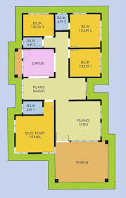 Pelan rumah d2 12 pelan rumah banglo 2 tingkat 4 bilik 3 bilik air. Pelan Rumah 4 Bilik Tidur 2 Bilik Air Design Rumah Terkini