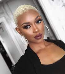 Blonde Melanin Short Hair Swipe Left To See These Gorgeous Ladies Voiceofhair Shayglam Dark Skin Blonde Hair Short Hair Styles Short Blonde Hair