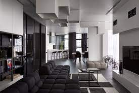 Spacious And Beautiful Modern Black And White Apartment In Ukraine Home Design Lover Modern Apartment Design White Apartment Apartment Design