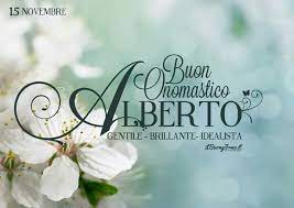Alberto Onomastico Buon Onomastico Porta Segnaposto