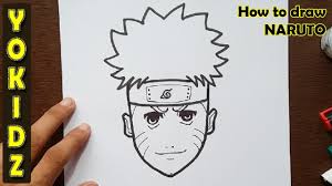 On one side, allow the lines to meet in a point; How To Draw Naruto Youtube