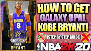 How To Get Galaxy Opal Kobe Bryant In Nba 2k20 Myteam In 2020 Kobe Bryant Kobe How To Get