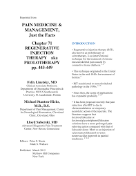 Pdf Chapter 71 Regenerative Injection Therapy Aka