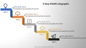 5 Create 5 Step Stairs Infographics Powerpoint Presentation Graphic Design Free Template
