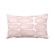 Design Textile Craftsmanship Care This Pillow Cover Features A Blush Pink And White Printed Patter Pink Pillow Covers Pink Pillows Decorative Throw Pillows