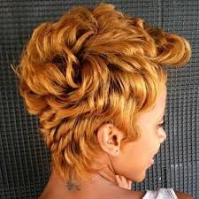 This hairstyle has a curly top that looks nice and elegant. 80 Amazing Short Hairstyles For Black Women Bun Braids