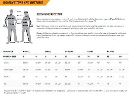 5 11 Tactical Size Chart Womens Pants Guardian Supply