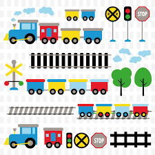 Train Clipart 23 Digital Clipart Svg Eps Jpg Png Files Instant Download Digital Art Clipart Instantdownload Train Clipart Clip Art Digital Clip Art