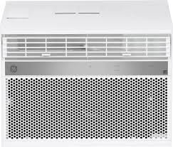 Released earlier this year, the lw8021hrsm has a unique look with the control panel in the lower right corner of the front panel. Ge 550 Sq Ft 12 000 Btu Smart Window Air Conditioner White Ahp12lz Best Buy