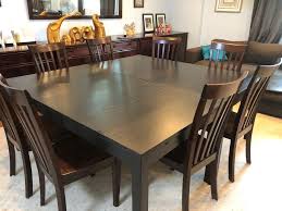 If you are expecting guests if you like to invite a lot of guests, you can also opt for a model for the round table that is extended with additional plates. Dark Wood Extendable Ikea Bjursta Dining Table That Can Easily Seat 10 People Furniture Home Living Furniture Tables Sets On Carousell