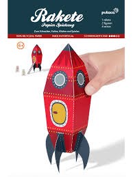 Habt ihr damals auch immer davon geträumt, auch selbst eigene papiermodelle zu erstellen? Rakete Papier Bastelbogen Kartonmodelle Der Romer Shop