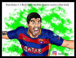 Philippe coutinho also on target in comprehensive victory. Barcelona 5 1 Real Madrid By Hossein Kazem Sports Cartoon Toonpool