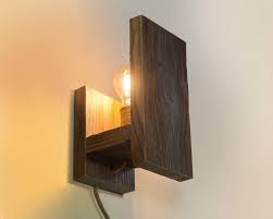 Wood Wall Light Wood Sconces Wall Lamp Shade Reclaimed Wood Etsy Rustic Wall Lighting Wall Lamp Shades Wood Wall Lamps