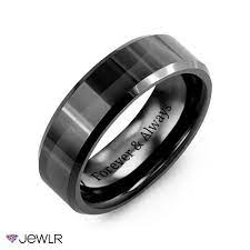Polished Beveled Black Ceramic Wedding Ring In 2021 Black Wedding Rings Ceramic Wedding Ring Wedding Rings
