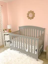 When i went to my sister's house to take photos of tori for her parts poster, i also took photos of the. Karoline S Nursery Reveal Gray Pink And Gold Nursery For Baby Girl Bright On A Budget