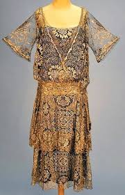 Black And Blue Or White And Gold Dress Explained 1920 S Gold Lace With A Dark Blue Silk Under Dress Stunning Fashion Vintage Gowns Under Dress