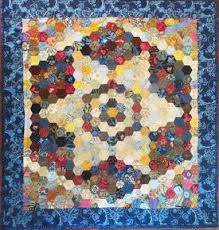 Barbara Brackman S Material Culture Epp Star Quilt Finished Quilts Hexagon Quilt How To Finish A Quilt