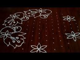 Sankarthi Chukkala Muggulu 13 7 Dot S Beautiful Peacocks Kolam Youtube Rangoli Border Designs Rangoli Designs New Rangoli Designs