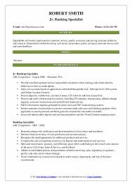 The target is to ensure excellent service standards and. Banking Specialist Resume Samples Qwikresume