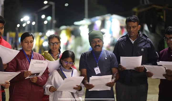 Prime Minister’s Special Message Pamphlets Handed To Amarnath Yatra Pilgrims At Nunwan, Baltal Base Camps