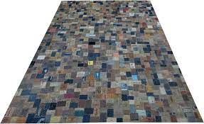 Beliani hat die grösste auswahl an hochwertigen modernen teppiche zu äusserst günstigen preisen. Lederteppich Dokkvi Sit Rechteckig Hohe 8 Mm Echtes Leder Patchwork Design Wohnzimmer Online Kaufen Otto