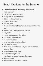 Strand Instagram Billedtekster Liste Over 100 Instagram Bildetekster For Strand Beach Beach Instagram Captions Instagram Quotes Captions Beach Captions