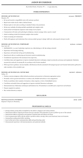 A set of clear rules for the cv format. Senior Lab Technician Resume Sample Mintresume