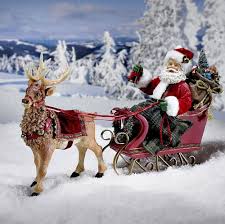 Vintage Outdoor Santa In Sleigh Reindeer 10 Christma Yard Festive Decoration Vintage Christmas Decorations Outdoor Christmas Decorations Outdoor Christmas